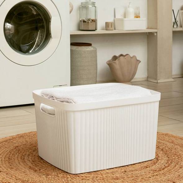 Корзина для белья Velvet, 35л, белый