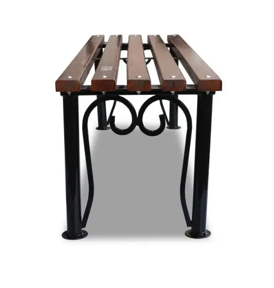 Банкетка стальная «Узоры» 3,0 м (3 опоры)