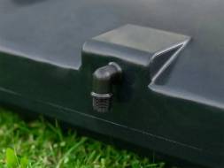 Бак пластиковый для летнего душа, 250 л, черный [Б-250]