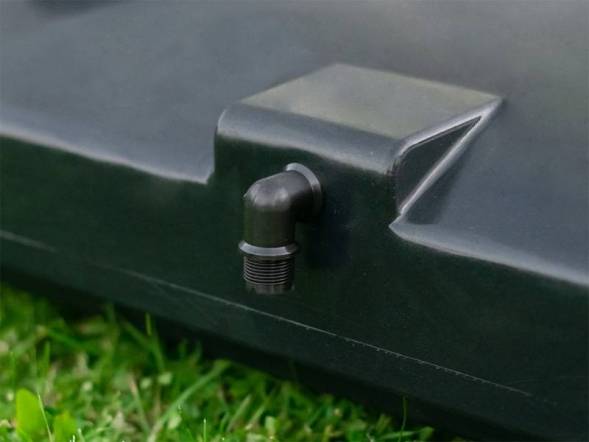 Бак пластиковый для летнего душа, 250 л, черный [Б-250]