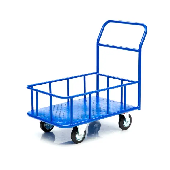 Тележка платформенная Стелла-техник КПБ-300-125-К, с бортом, 600х900мм