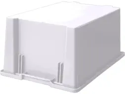 Ящик сплошной 600x400x270 мм, 43 л, натуральный