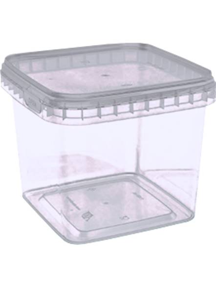 Ведро пластиковое квадратное, 1.15 л [4152]