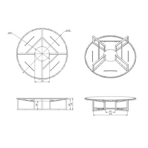 Основание для полного слива F 10000 л под плотность до 1,5 г/см3