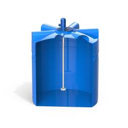 Емкость V 5000 литров с турбинной мешалкой