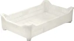 Ящик пластиковый морозостойкий перфорированный, 500x300x120 мм, 18 л, белый [121]