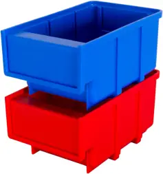 Контейнер полочный пластиковый, 170x105x80 мм, 1.43 л, синий [6001]