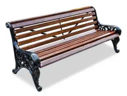 Скамейка чугунная «Парковая тишь» 3,0 м (3 опоры)