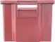 Ящик сплошной пластиковый, 600x400x300 мм, 52 л, красный [218-1]