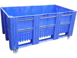 Крупногабаритный сплошной пластиковый контейнер на колёсах BoxPallet, 1800х1000х900 мм, синий [C-Box 1810 SW синий]