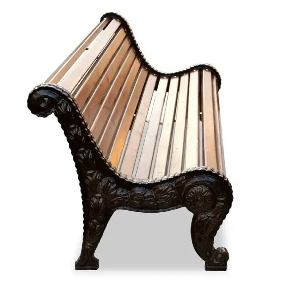 Скамейка чугунная «Городская роща» 3,0 м (3 опоры)