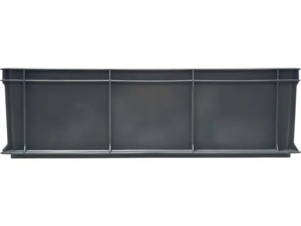 Ящик пластиковый сплошной, 600x400x140 мм, 27 л, серый [705.03.02 м]