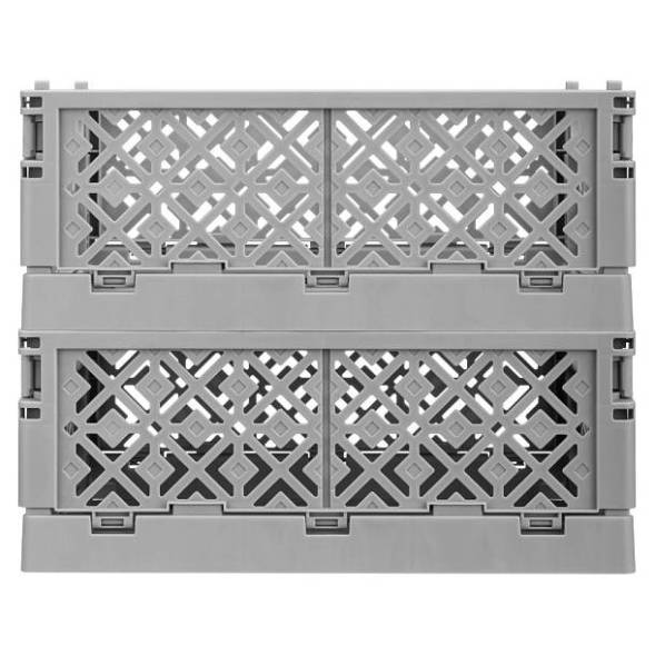 Ящик пластиковый складной ECONOVA Stocky L, 334х250х155 мм, 10.5 л, серый [434297311]