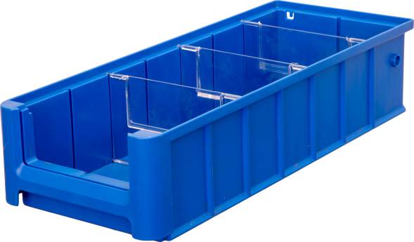 Лоток (контейнер) полочный для мелких деталей и компонентов SK, 400х156х90 мм, синий [SK 41509]