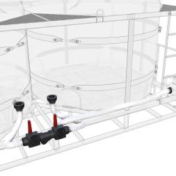 Комплект полного слива боковой для мотопомпы G3 на две емкости TR