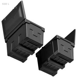 Ящик для ветоши 500 литров черный