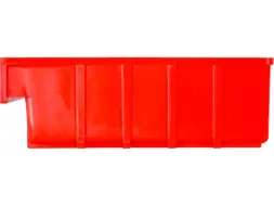 Контейнер полочный пластиковый, 300x185x100 мм, 5.55 л, красный [6002]