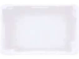 Ящик сплошной пластиковый, 600x400x300 мм, 52 л, белый [218-1]