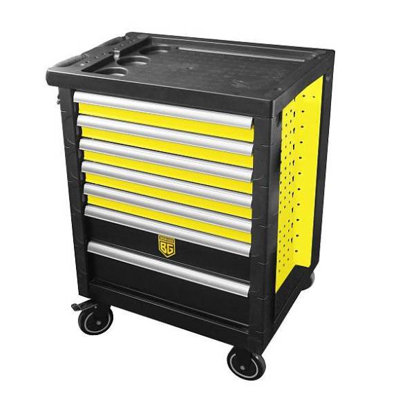Тележка инструментальная 7 ящиков c системой антиопрокидывания BERGER