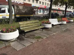 Скамейка чугунная «Нева» 3,0 м (3 опоры)