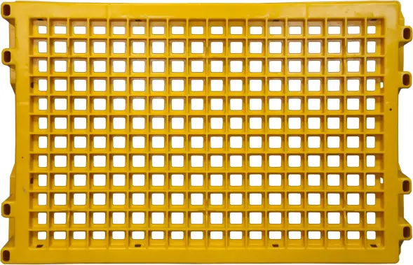 Ящик пластиковый перфорированный, 600x400x152 мм, 27 л, зеленый [403]