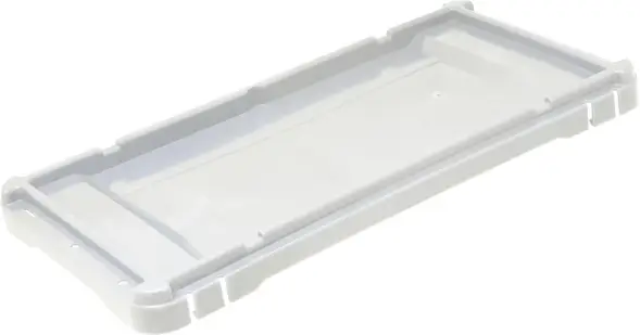 Крышка пластиковая для ящика морозостойкая, 605x305 мм, белый [417-к м]