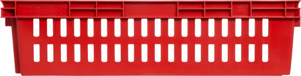 Ящик пластиковый перфорированный, 600x400x152 мм, 27 л, синий [403]