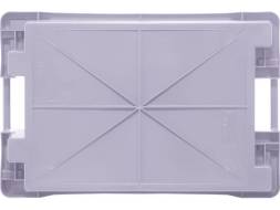 Ящик пластиковый со сплошными стенками и дном, 600х400х150 мм, серый [225-1]