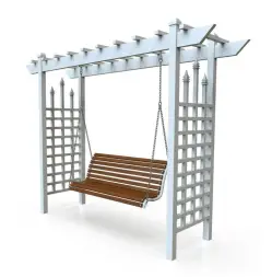 Качели садово-парковые «Зимний сад белые»