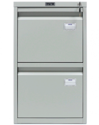 Шкаф металлический картотечный (картотека) ПРАКТИК A-42, А4, 2 ящика, 685x408x485 мм