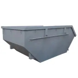 Металлический бункер 7 м3 открытый (2-2 мм) Серый