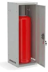 Шкаф для газовых баллонов ШГР 50-1-4(50л) 1631x600x385 мм Светло-серый