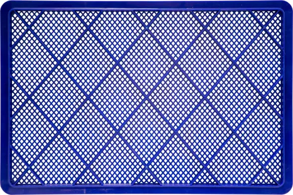Ящик пластиковый перфорированный, 600×400×180 мм, 35 л, синий [706.01.01 м]