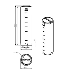 Емкость VD 400л белая