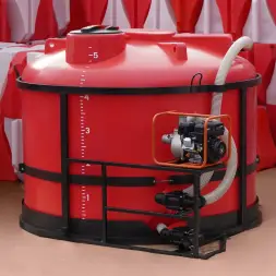 Комплект ПОЛНОГО слива с заправочным модулем и площадкой для мотопомпы G3 на одну емкость TRF