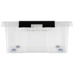 Контейнер с крышкой и клипсами Rox Box Original, 35 л, 580x390x180 мм, прозрачный [035-00.07]