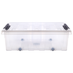 Контейнер с крышкой и клипсами Rox Box Original, 35 л, 580x390x180 мм, прозрачный [035-00.07]