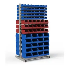 Стеллаж двусторонний №142 (1835х950х760)