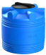 Бочка (емкость) пластиковая вертикальная с крышкой, 200 л, черный [TV200S2]