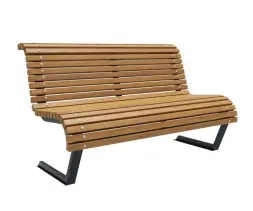 Скамейка стальная «Мехико» 2,0 м (3 опоры)