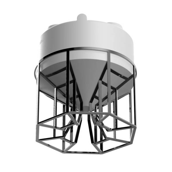 Емкость KV 3000 литров с пропеллерной мешалкой