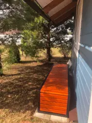 Скамейка стальная «Вижен» без спинки 2,1 м