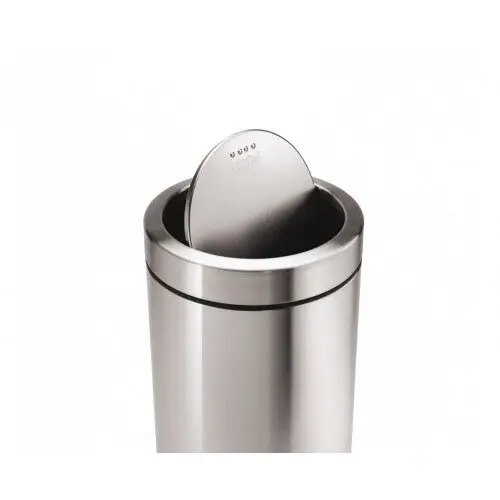 Мусорная урна Ву-Тенг, 310х600 мм, шлифованная, кольцо под пакет, 45 л