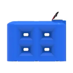 Емкость S 3000 л под плотность до 1,5 г/см3 с откидной крышкой синяя