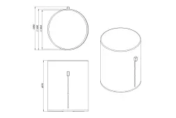 Емкость T 5000л синяя с утеплением