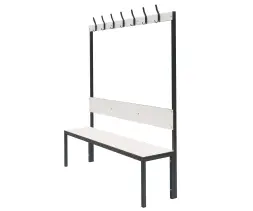 Скамейка с вешалкой для раздевалок «Фортран» 1,5 м