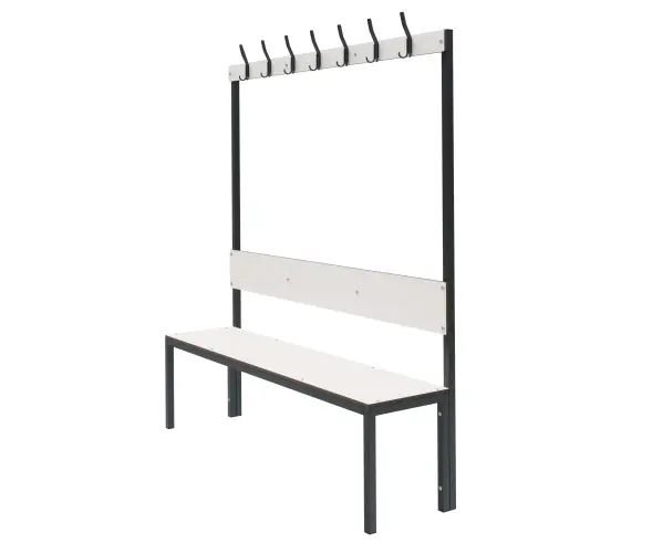 Скамейка с вешалкой для раздевалок «Фортран» 1,5 м