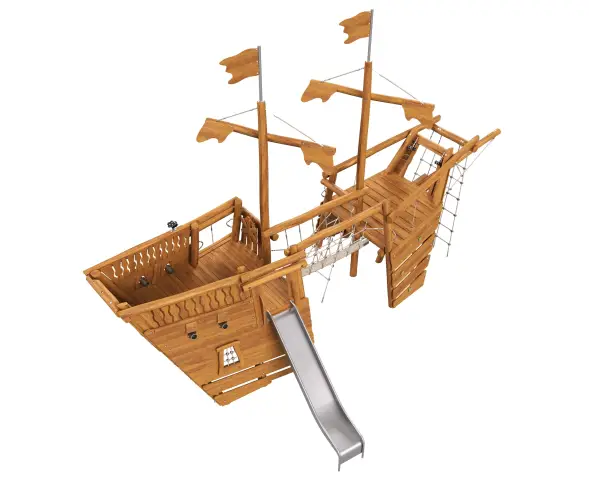 Игровой комплекс ARTWOOD «Корабль Венеция» с горкой и мачтами