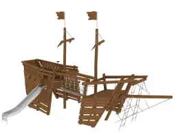 Игровой комплекс ARTWOOD «Корабль Венеция» с горкой и мачтами