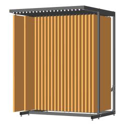 Экспозитор для межкомнатных дверей 800 мм выдвижной на 10, 15, 20 позиций